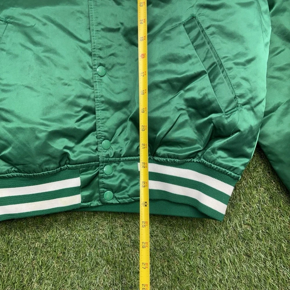 Vintage Boston Celtics Starter Satin Jacket Mens Medium 90s NBA Green USA Made